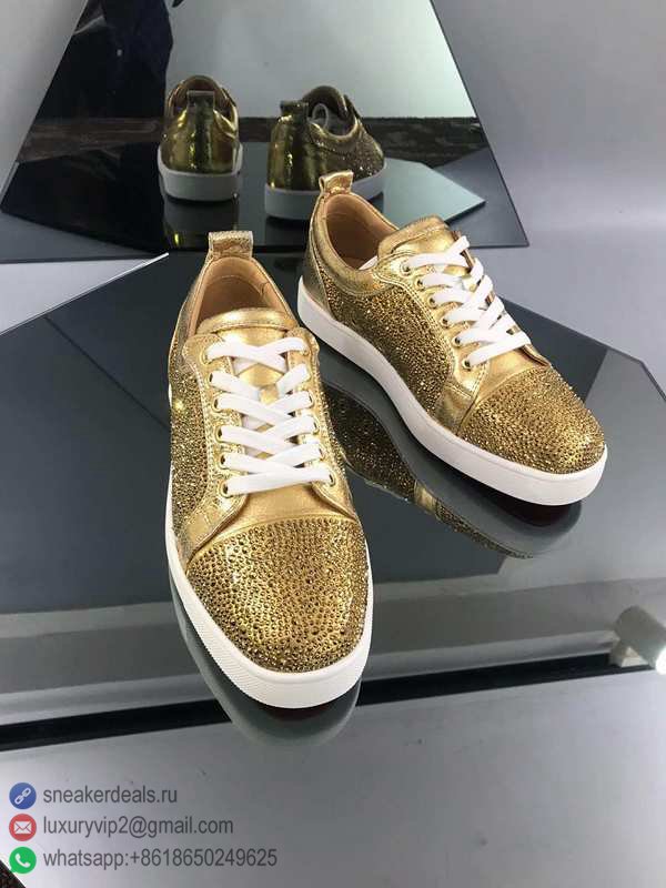 CHRISTIAN LOUBOUTIN UNISEX SNEAKERS GOLD D8010280
